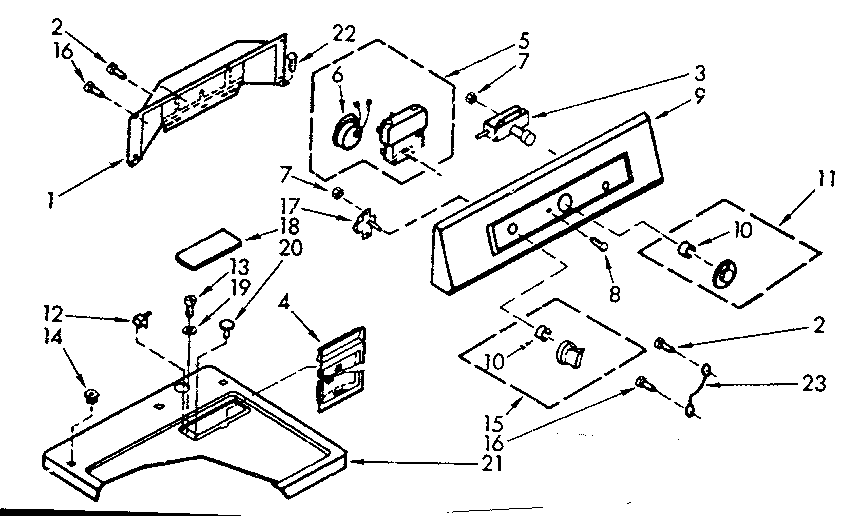 Top and console assembly