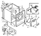 Kenmore 1107008510 cabinet assembly diagram
