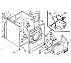 Kenmore 1107008600 cabinet assembly diagram