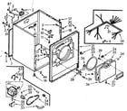 Kenmore 1107008601 cabinet assembly diagram