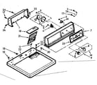 Kenmore 1107008601 top and console assembly diagram