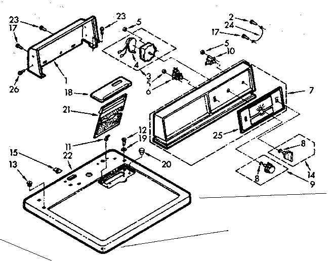Top and console assembly