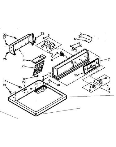 Top and console assembly