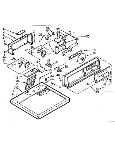 Top and console assembly