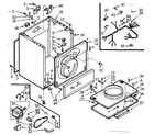 Kenmore 1107008701 cabinet assembly diagram