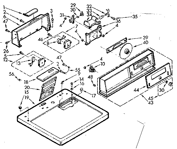 Top and console assembly