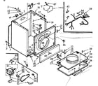 Kenmore 1107008702 cabinet assembly diagram