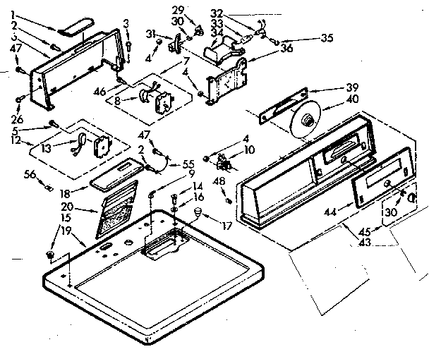 TOP AND CONSOLE ASSEMBLY