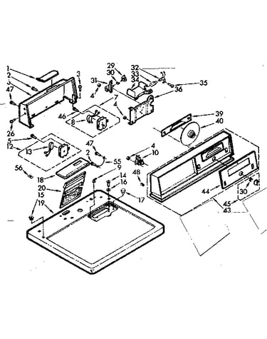 Top and console assembly
