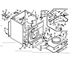 Kenmore 1107008800 cabinet assembly diagram