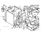 Kenmore 1107008801 cabinet assembly diagram