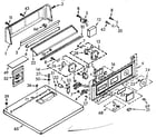 Kenmore 1107008801 top and console assembly diagram