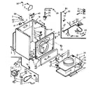 Kenmore 1107008802 cabinet assembly diagram
