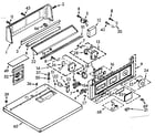 Kenmore 1107008802 top and console assembly diagram