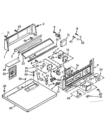 Top and console assembly