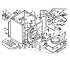 Kenmore 1107008901 cabinet parts diagram