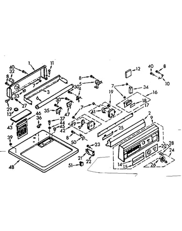 Top and console assembly