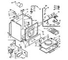 Kenmore 1107008902 cabinet assembly diagram