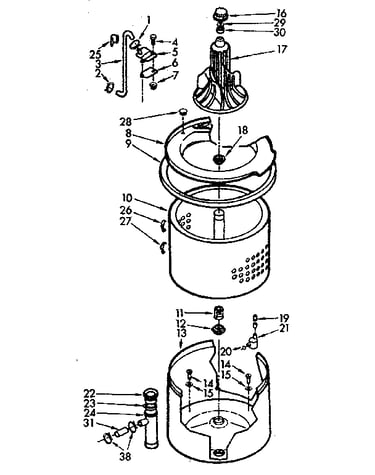 Tub and basket assembly