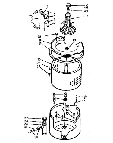 Tub and basket assembly