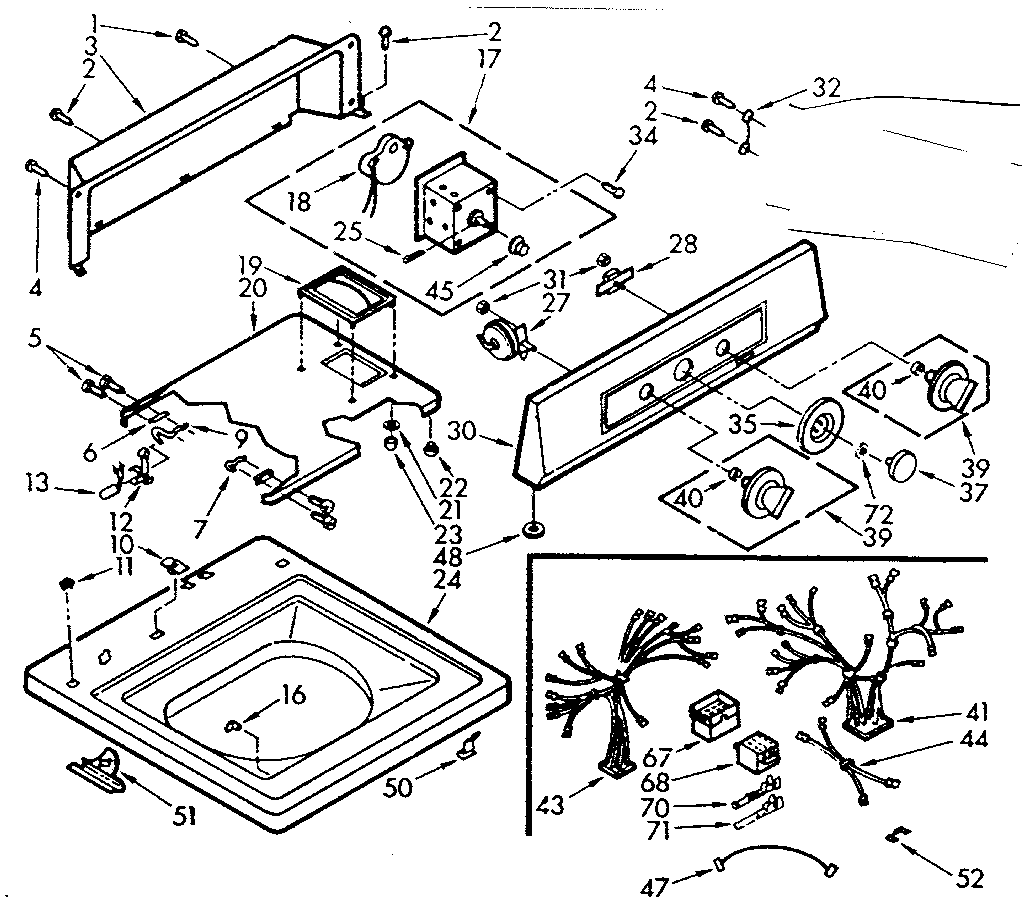 Top and console assembly