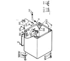 Kenmore 1107015501 cabinet parts diagram