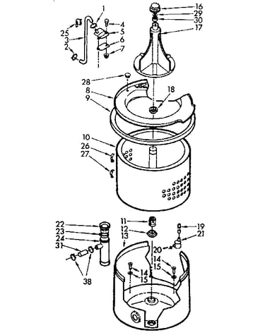 Tub and basket assembly