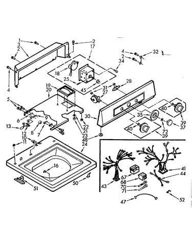 Top and console assembly