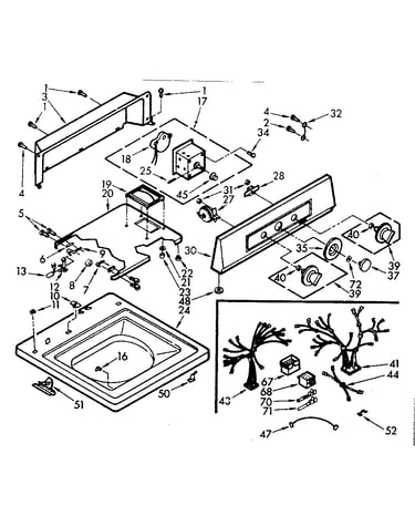 Top and console assembly