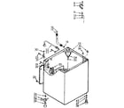 Kenmore 1107015503 cabinet parts diagram