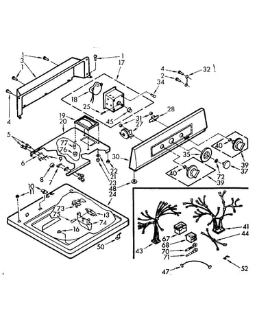 Top and console assembly