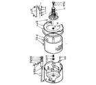 Kenmore 1107015650 tub and basket assembly diagram