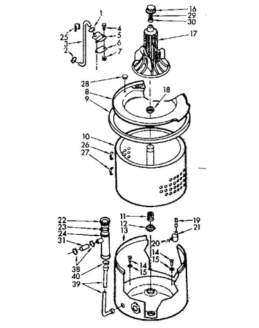 Tub and basket assembly