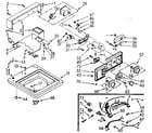 Kenmore 1107014600 top and console assibly diagram