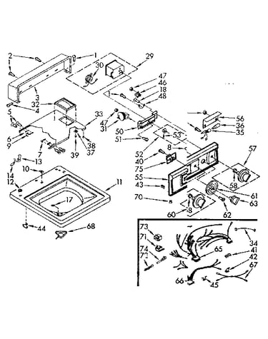 Top and console assibly