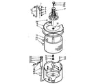 Kenmore 1107014651 tub and basket assembly diagram