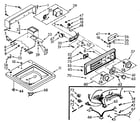 Kenmore 1107015601 top and console assembly diagram