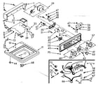 Kenmore 1107015602 top and console assembly diagram