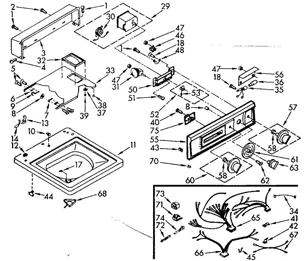 Top and console assembly