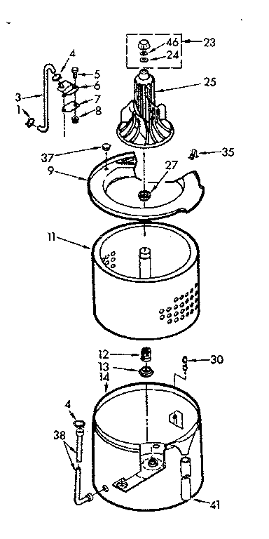 TUB AND BASKET ASSEMBLY