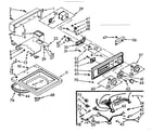 Kenmore 1107014653 top and console assembly diagram