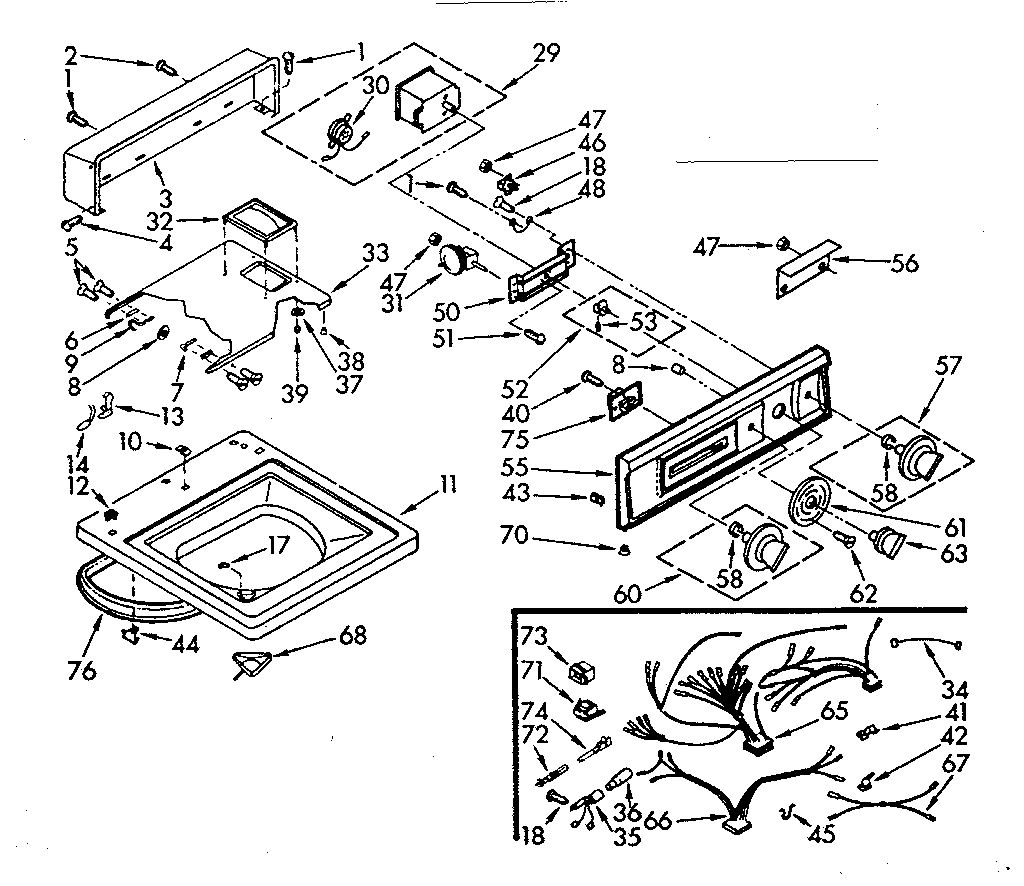 Top and console assembly