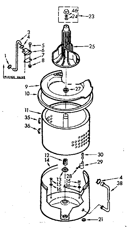 Tub and basket assembly