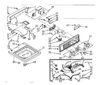Kenmore 1107014604 top and console assembly diagram