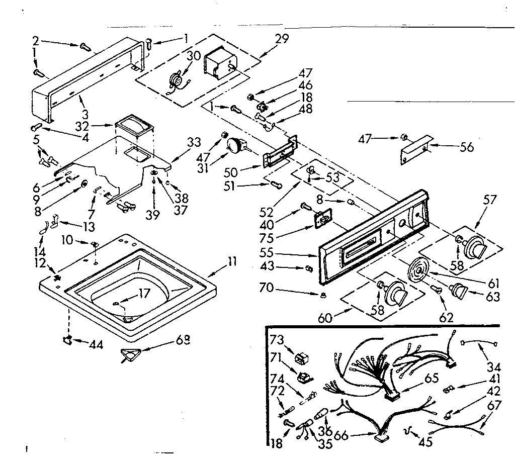 Top and console assembly