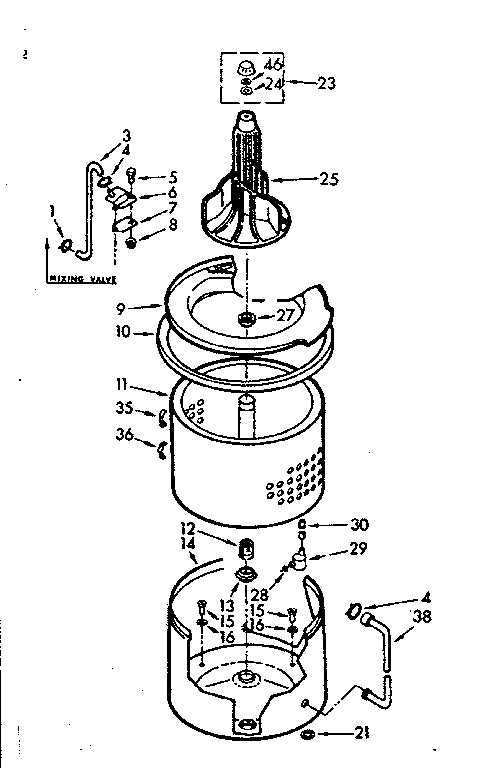 TUB AND BASKET ASSEMBLY