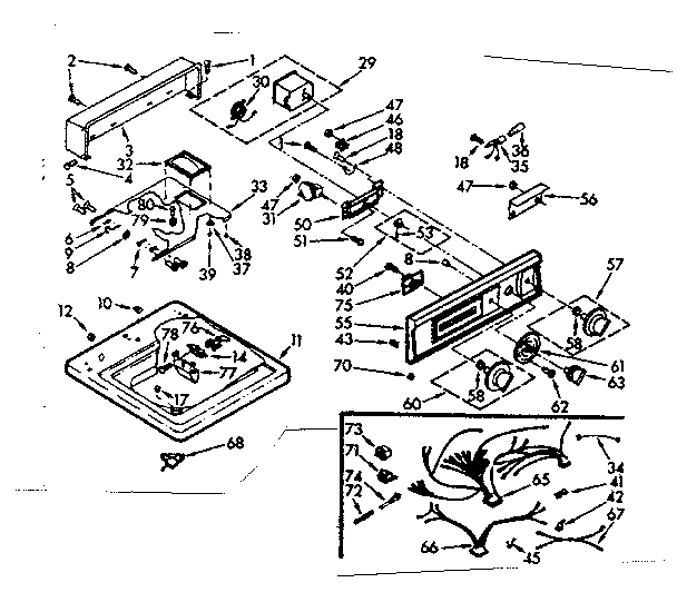 Top and console assembly