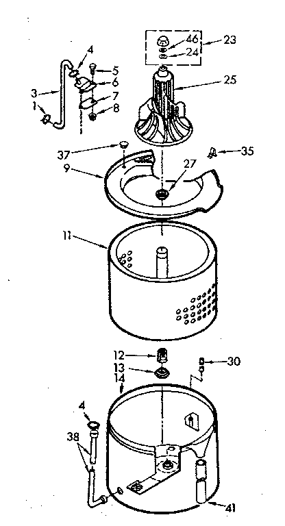 Tub and basket assembly