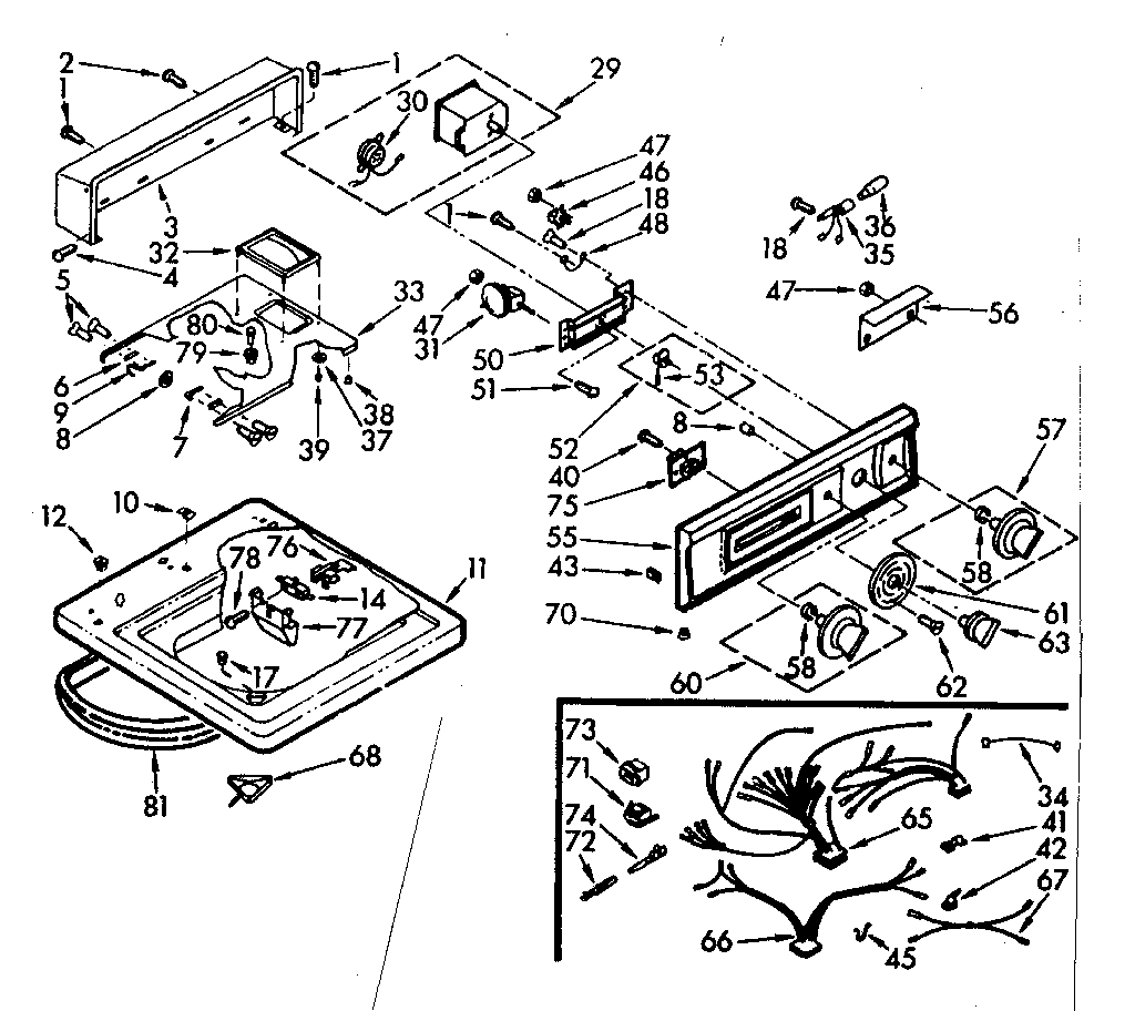 Top and console assembly