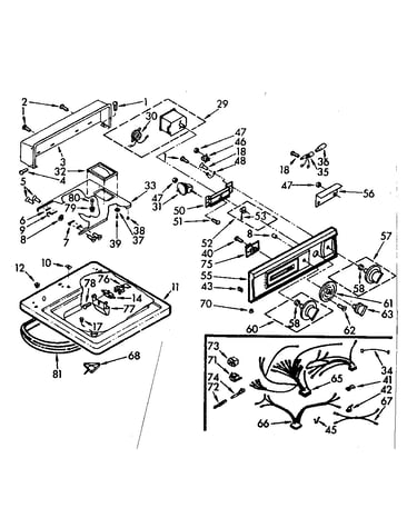 Top and console assembly